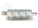 Water valve four-way 12VDC